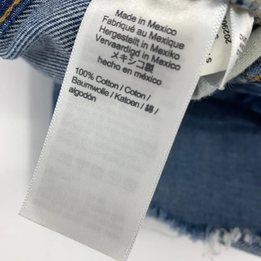 Madewell The Perfect Jean Short Cut Off Denim Shorts Womens Size 25 Medium Wash